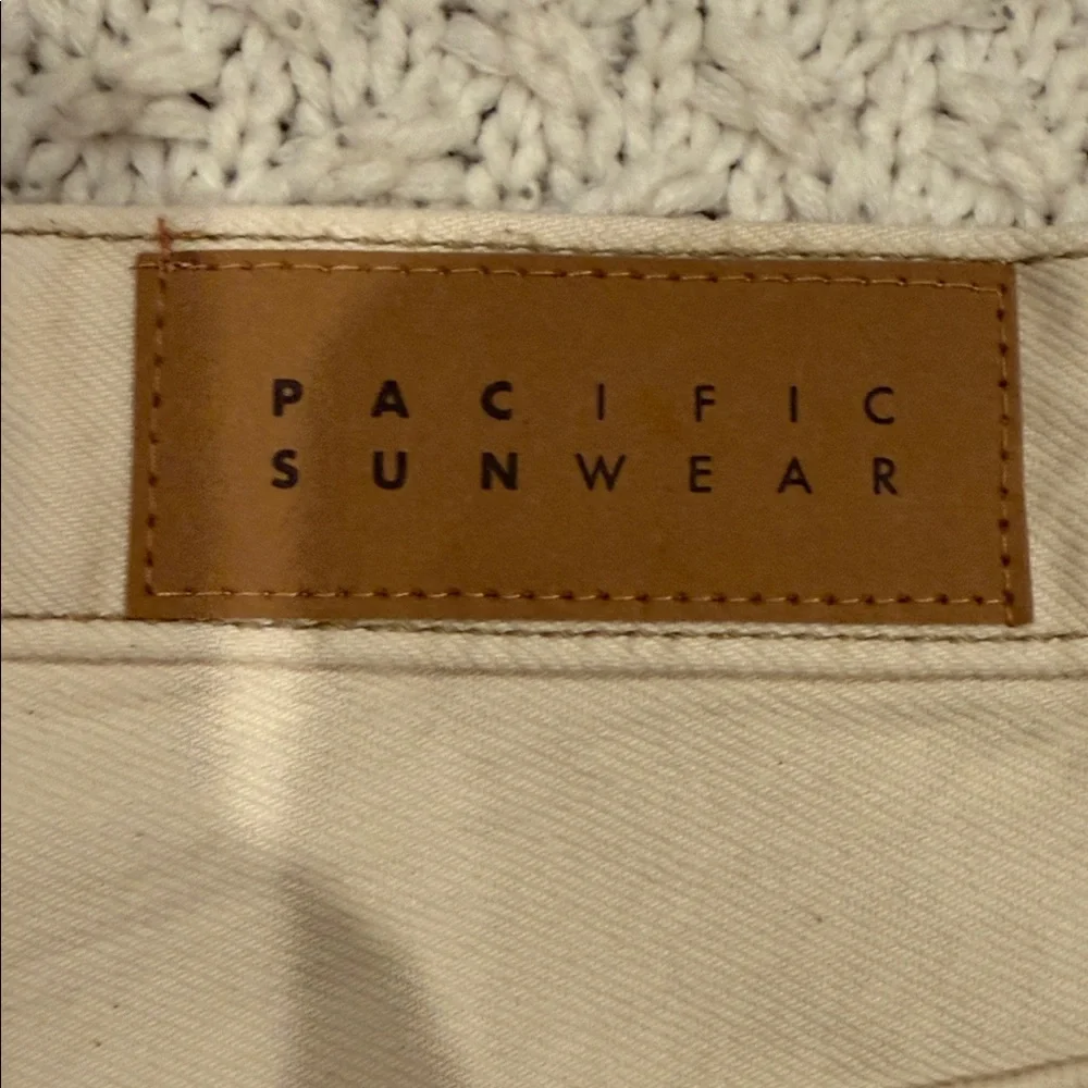 PacSun Womens 26 High Rise Boot Cut Beige Denim Pants - Picture 10 of 10